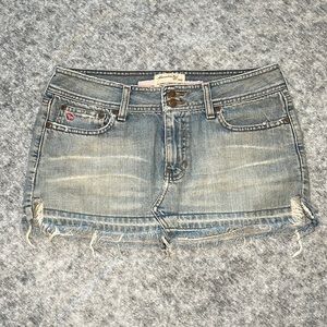 Distressed Jean Skirt